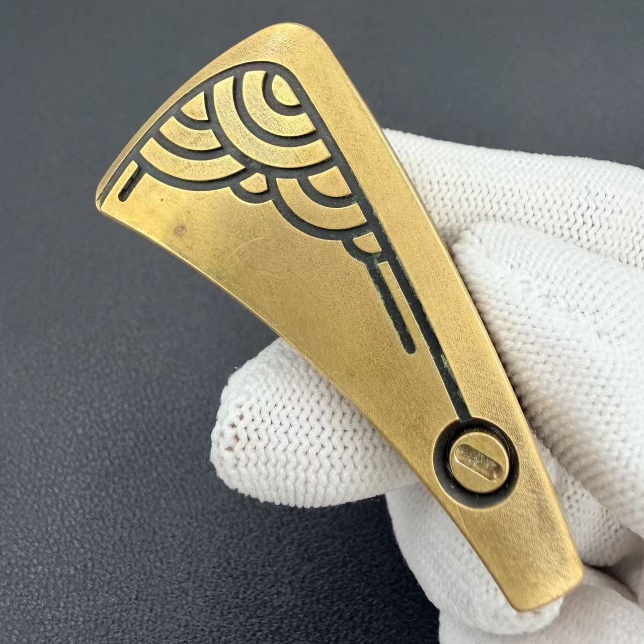 NAYICI Peacock Feather Brass