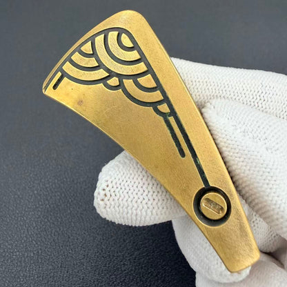 NAYICI Peacock Feather Brass