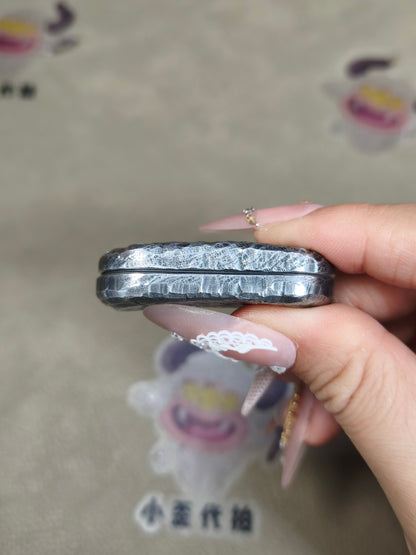 Top B Stainless Steel Stone Textured Engraved