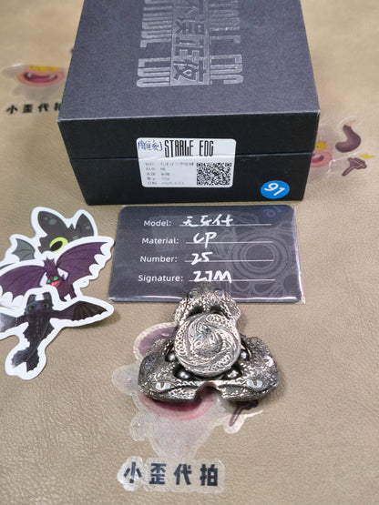 Toothless Finale Special Material Stainless Steel Porcelain Washed Engraved Polished Limited Edition