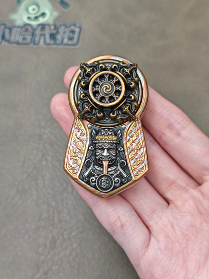 Demon Subduing Toga Tangcao Pattern Copper Mokume