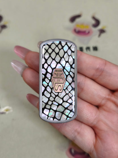 Blade Edge Python Stainless Steel Engraved