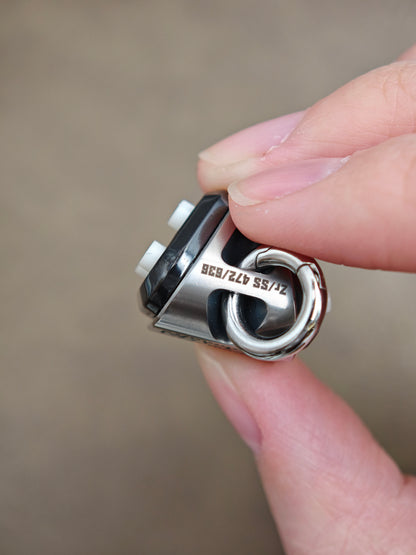 Blast Strawberry Press Dome Zirconium Polished