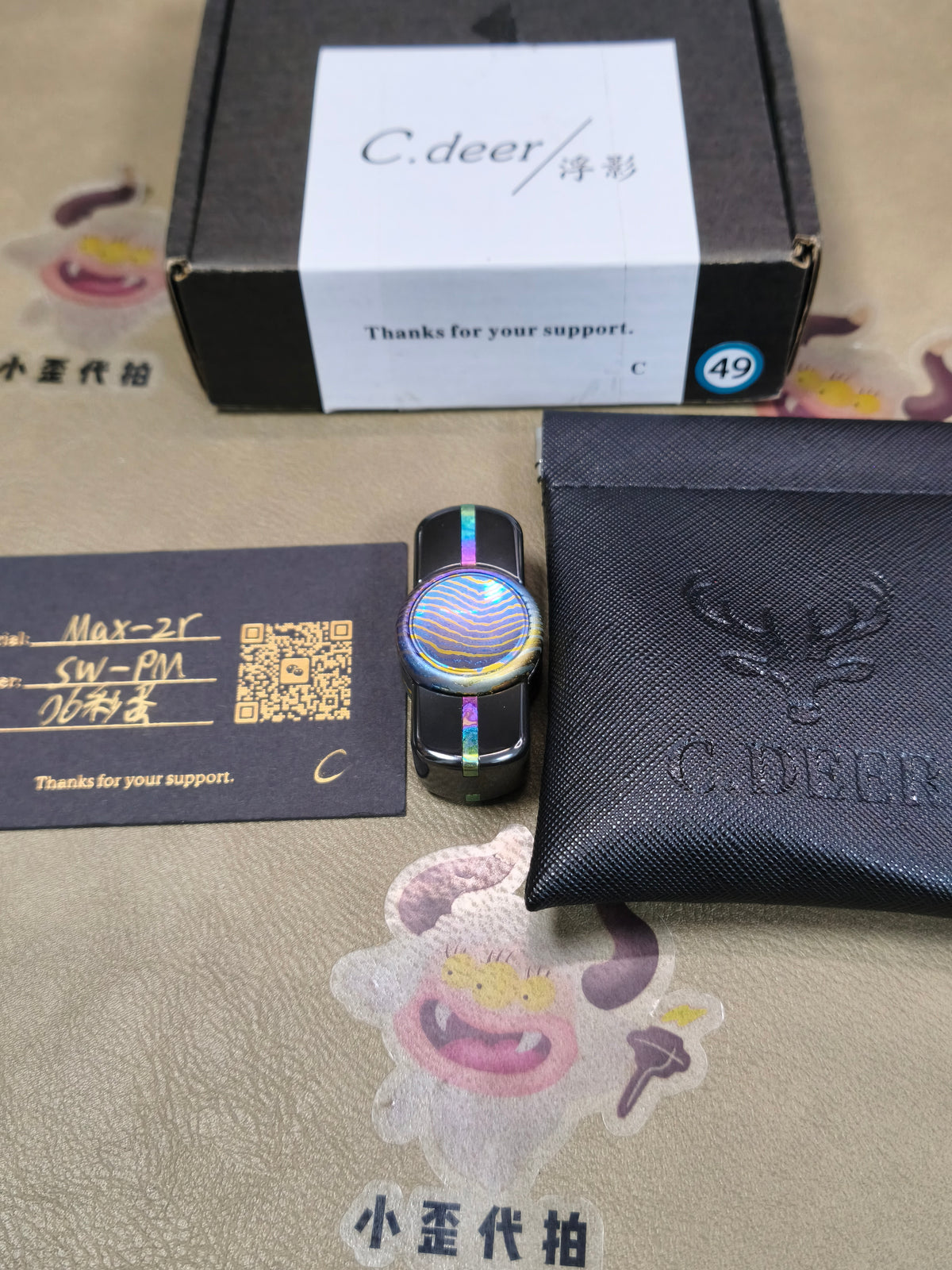 Floating Shadow Max Zirconium Engraved Polished