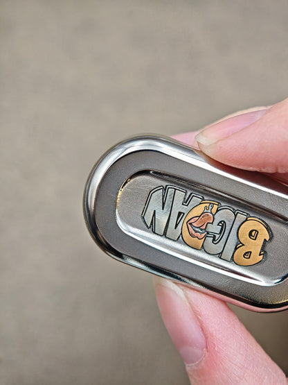 Burn Titanium Engraved
