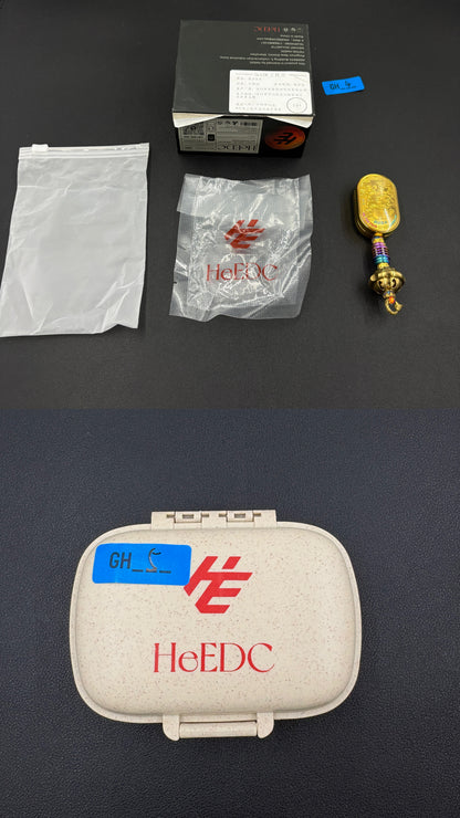 Ling Yun 3.0 Stainless Steel Gold Plated Resin-Sealed