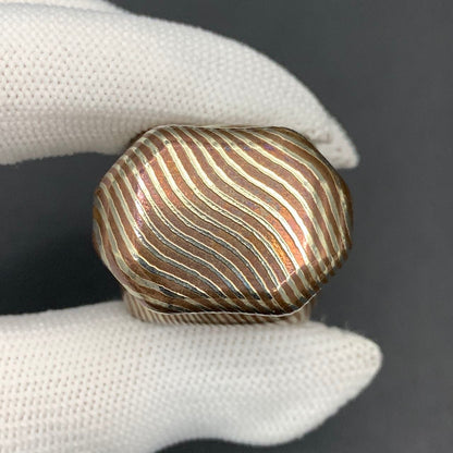 BABY Series A Knife Cloth Bearing Cap Mokume