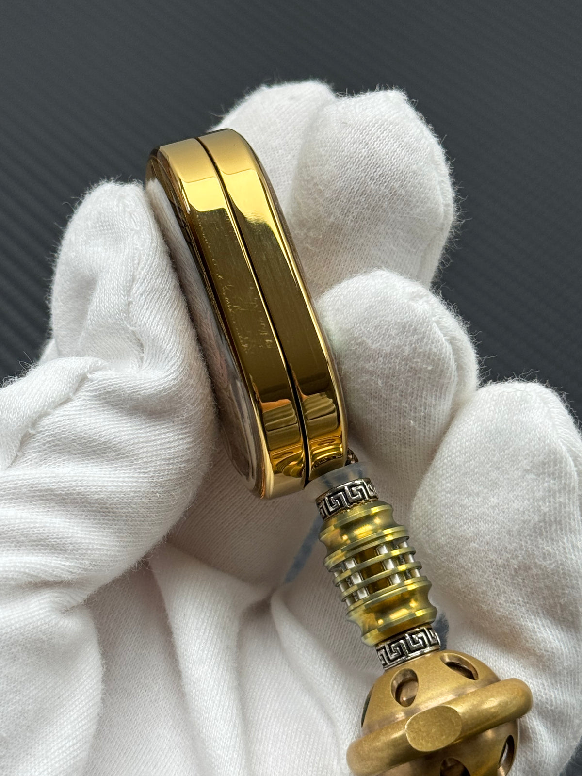 Dragon Rhythm Titanium Gold Plated Resin-Sealed