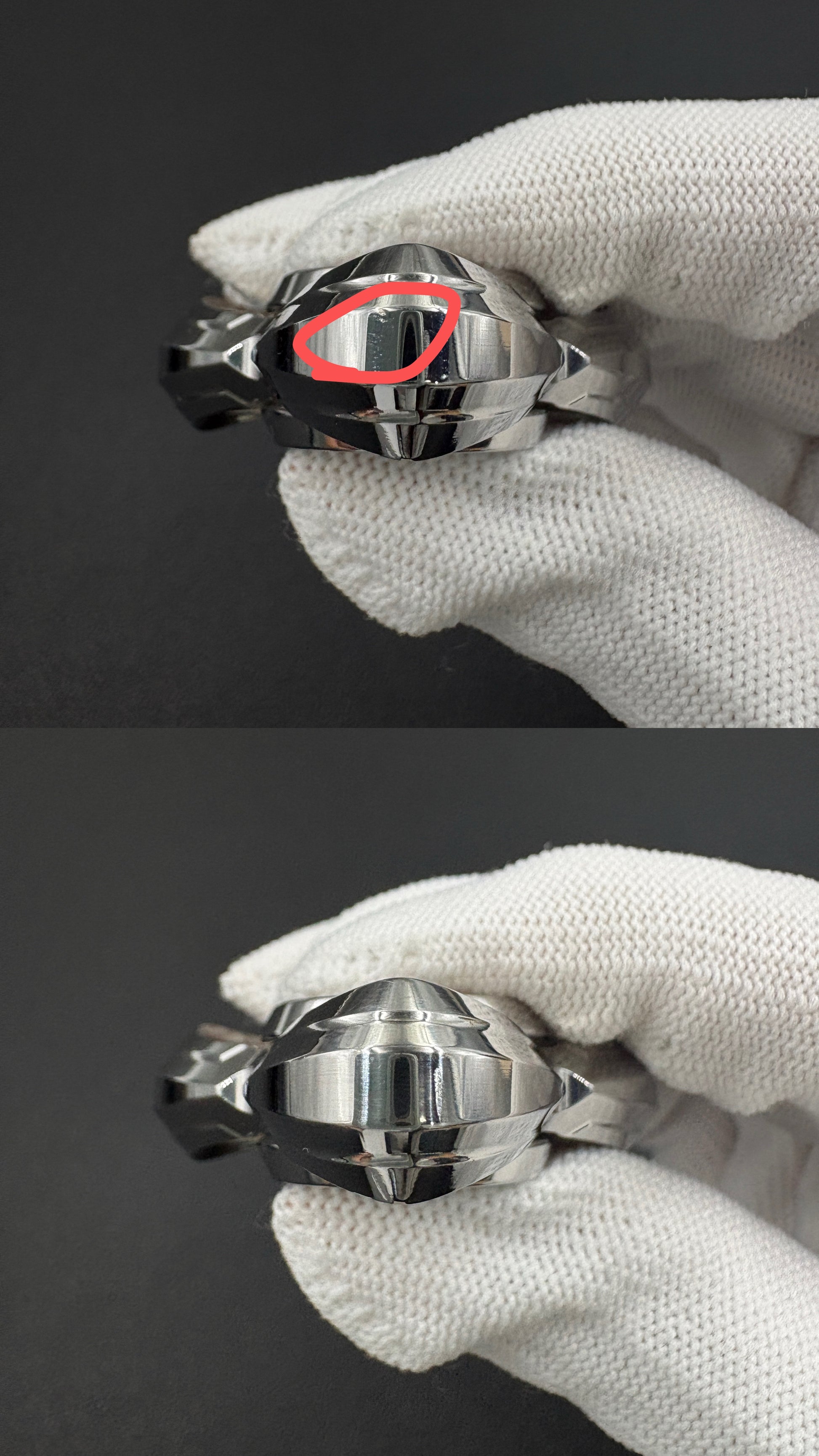 Cat's Eye Stainless Steel Polished