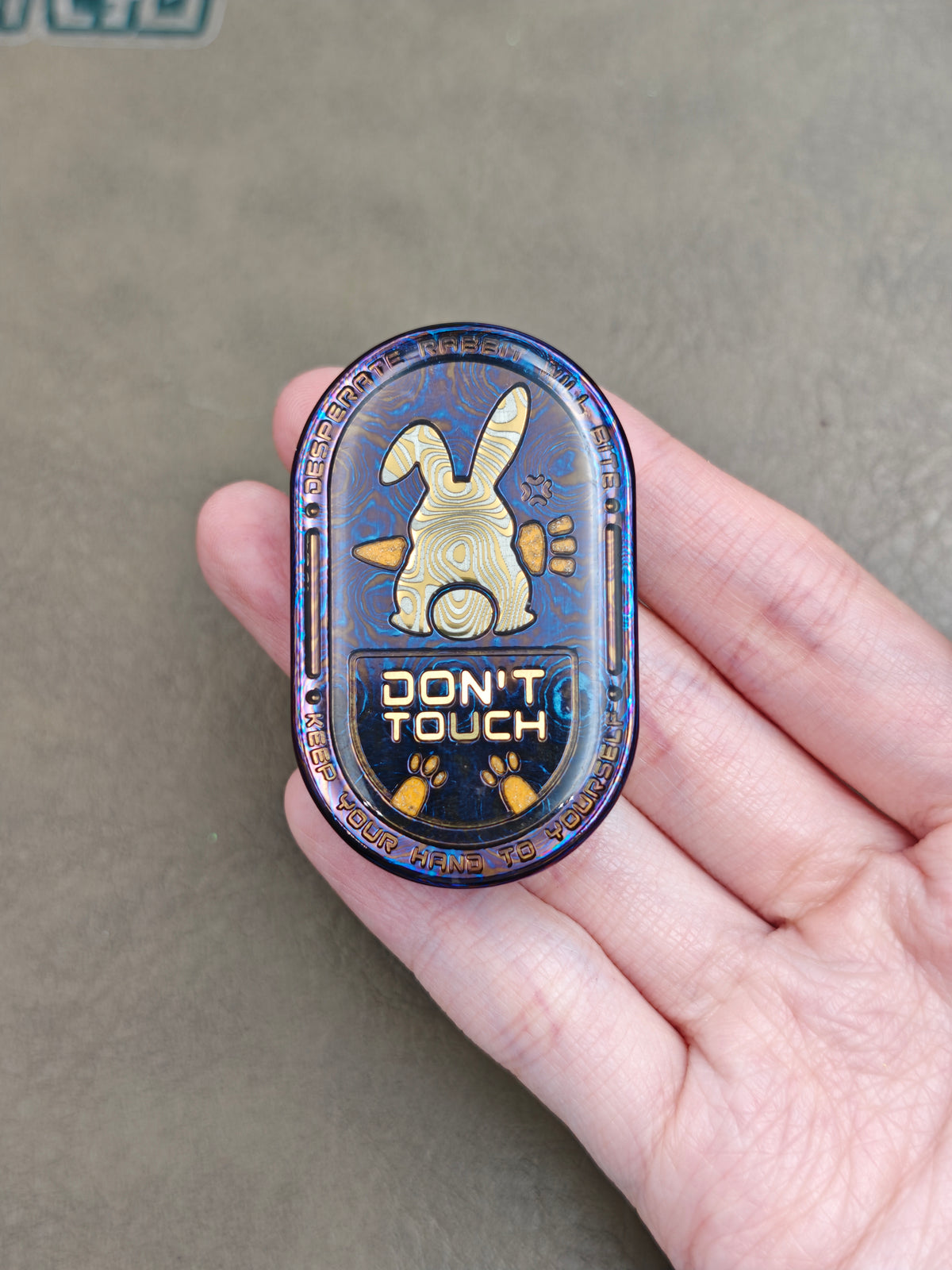Grumpy Rabbit Rhythm Mokuti Resin-Sealed