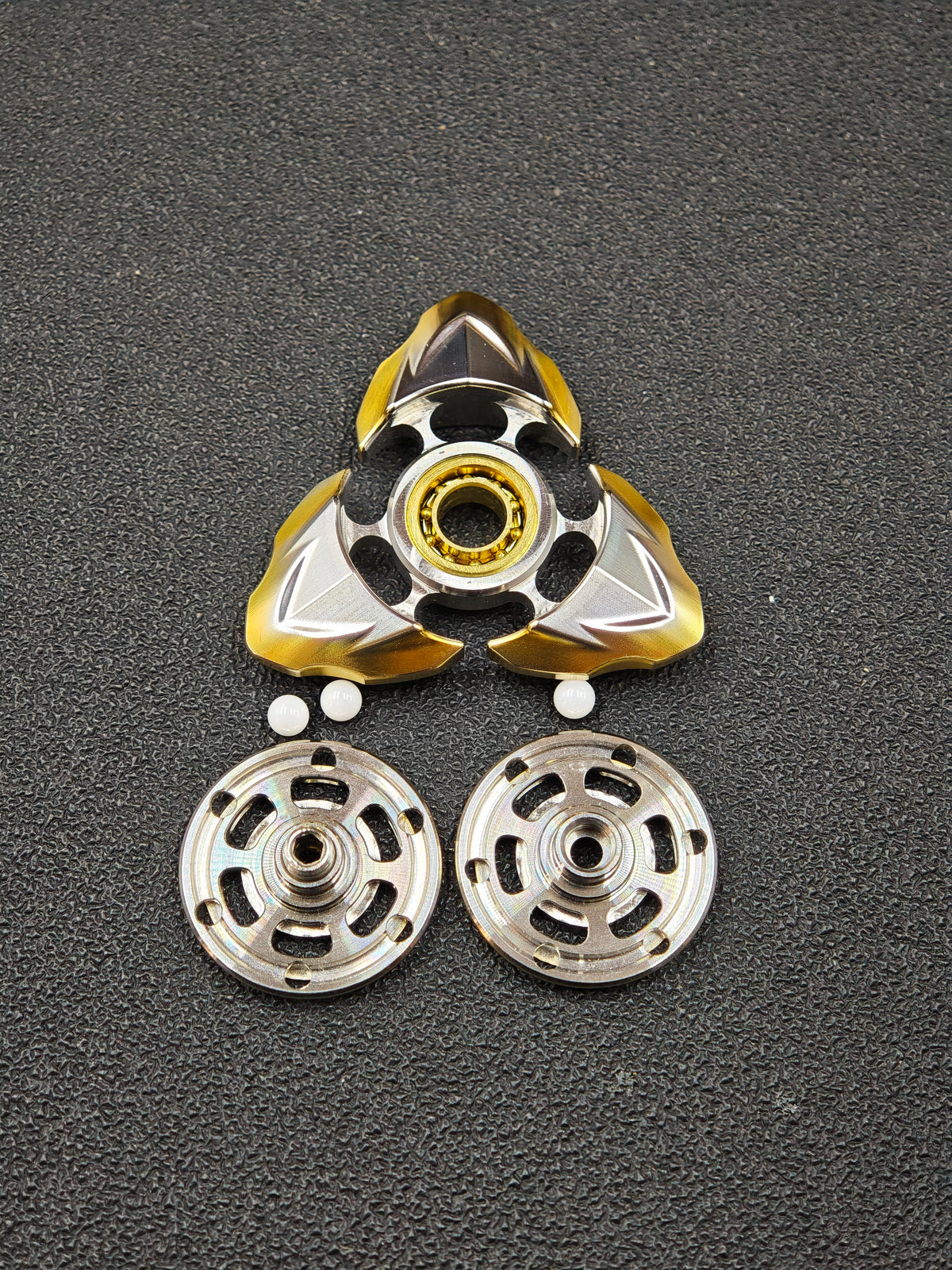 Dragon God Maru XL Stainless Steel Gold Plated Machine Finished