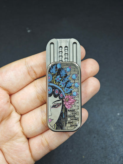 POPO Titanium Color-Anodized Resin-Sealed Engraved Limited Edition