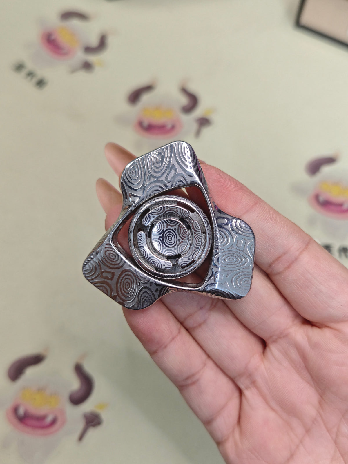 Phantom Dual Leaf Damasteel