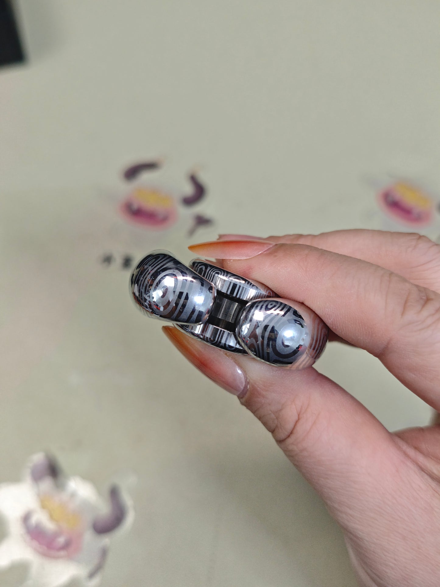 sandan Damasteel Etched Polished