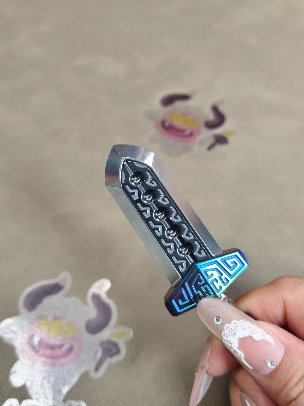 Taia Sword Zirconium Oil Slick