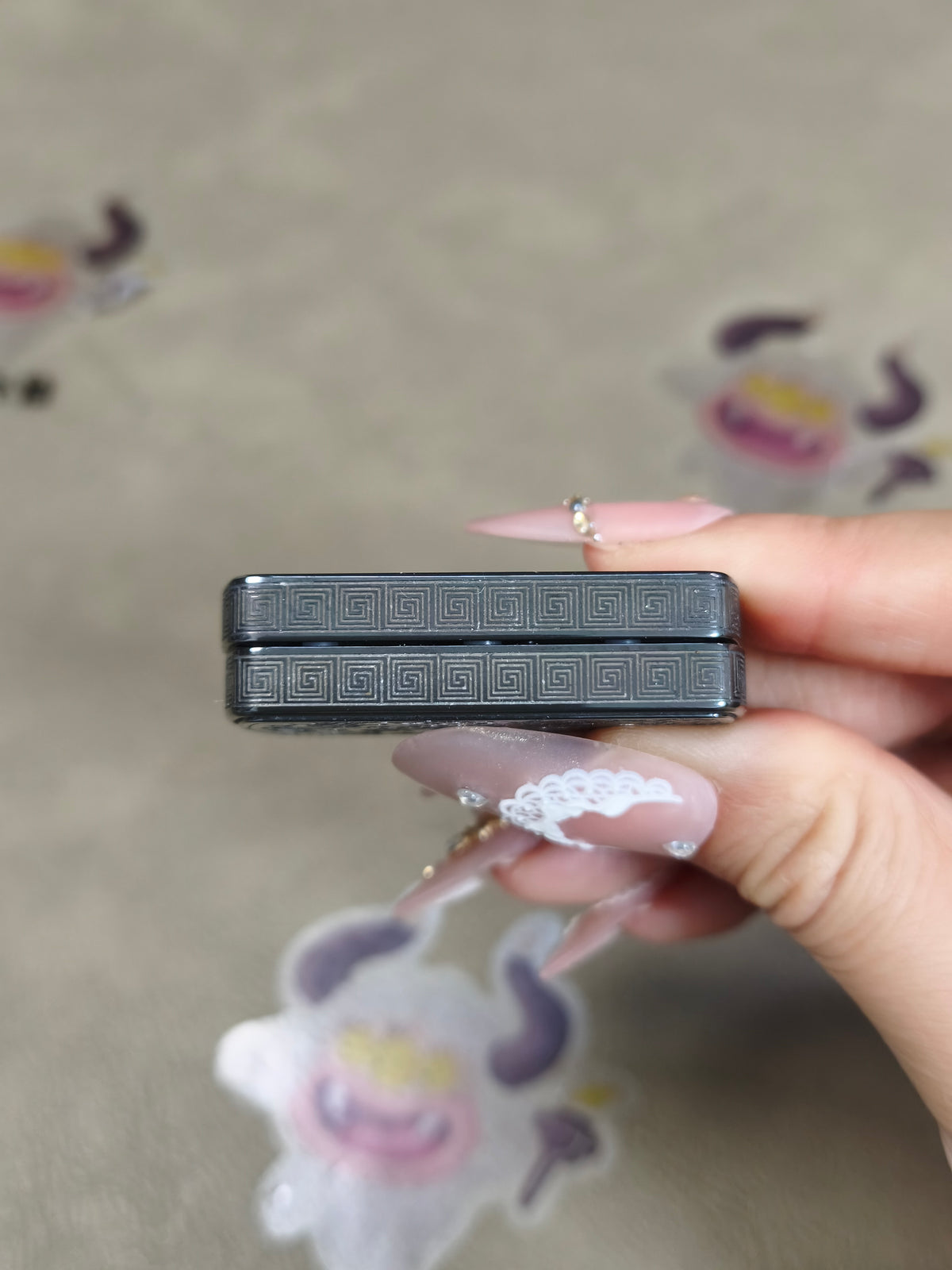 Root Three Zirconium Color-Anodized Engraved Polished