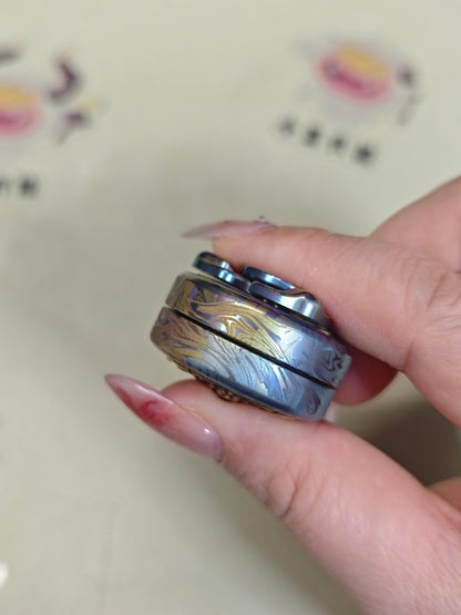 Demon Subduing Toga Tangcao Pattern Titanium Color-Anodized