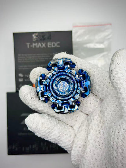 Ancient Iron Shell Opening Titanium Engraved