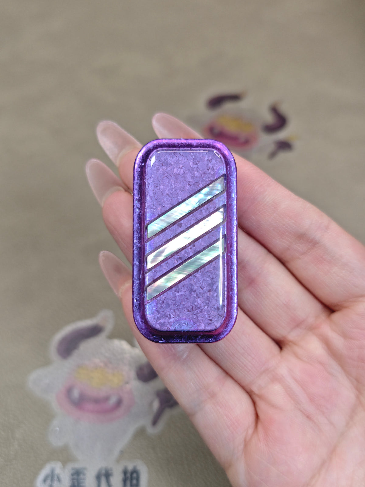 Lucky Candy Crystallized Titanium Resin-Sealed