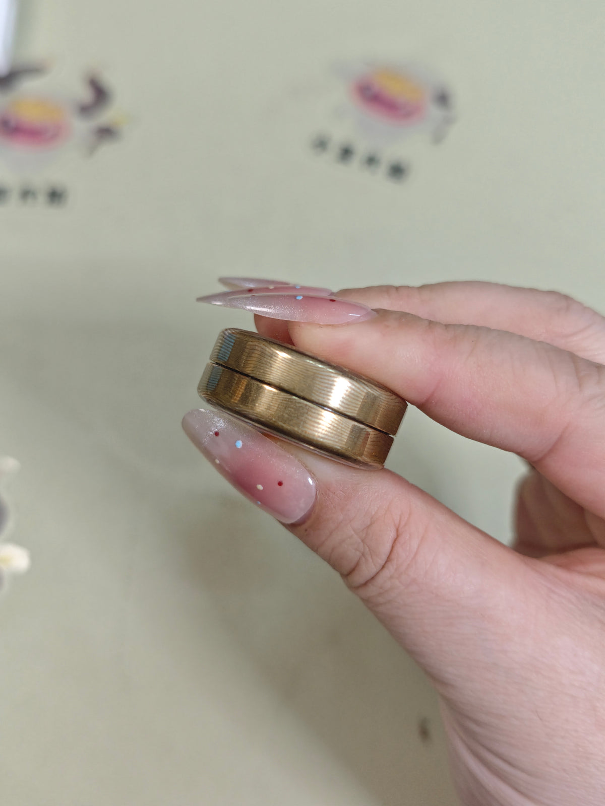 Grumpy Rabbit Rhythm Copper Mokume