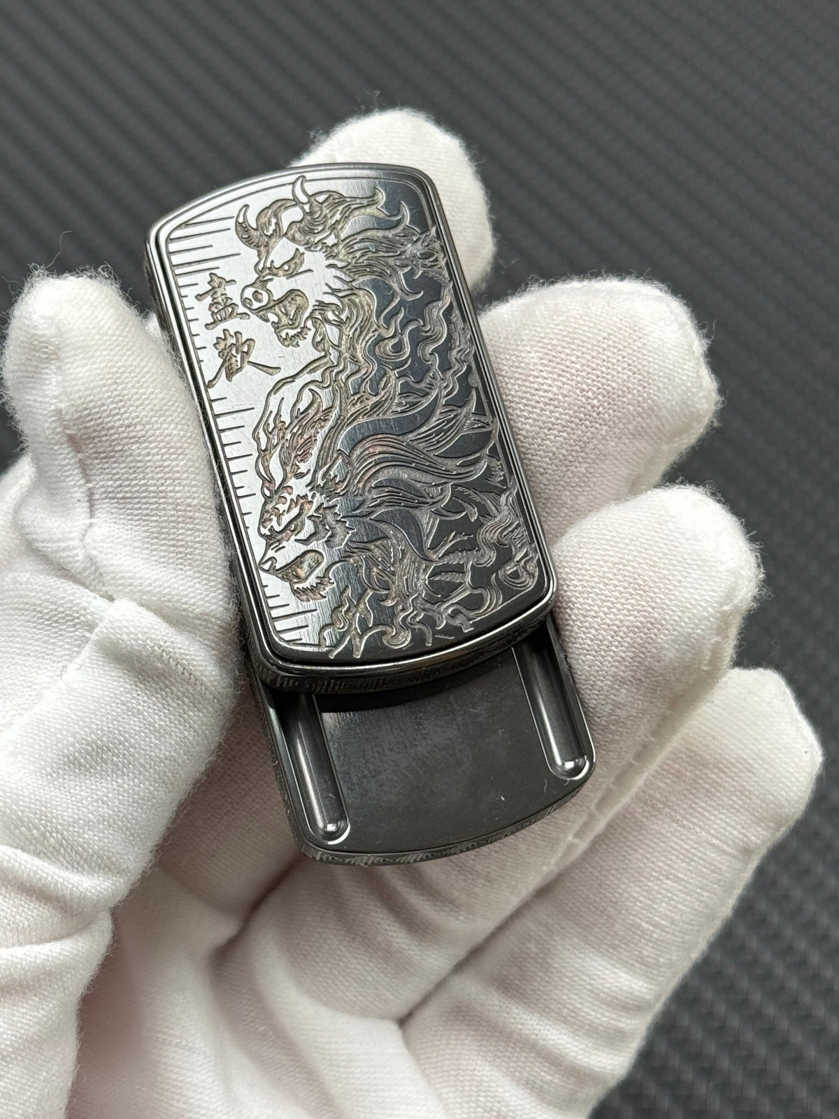 Root Three Zirconium Engraved Polished Limited Edition