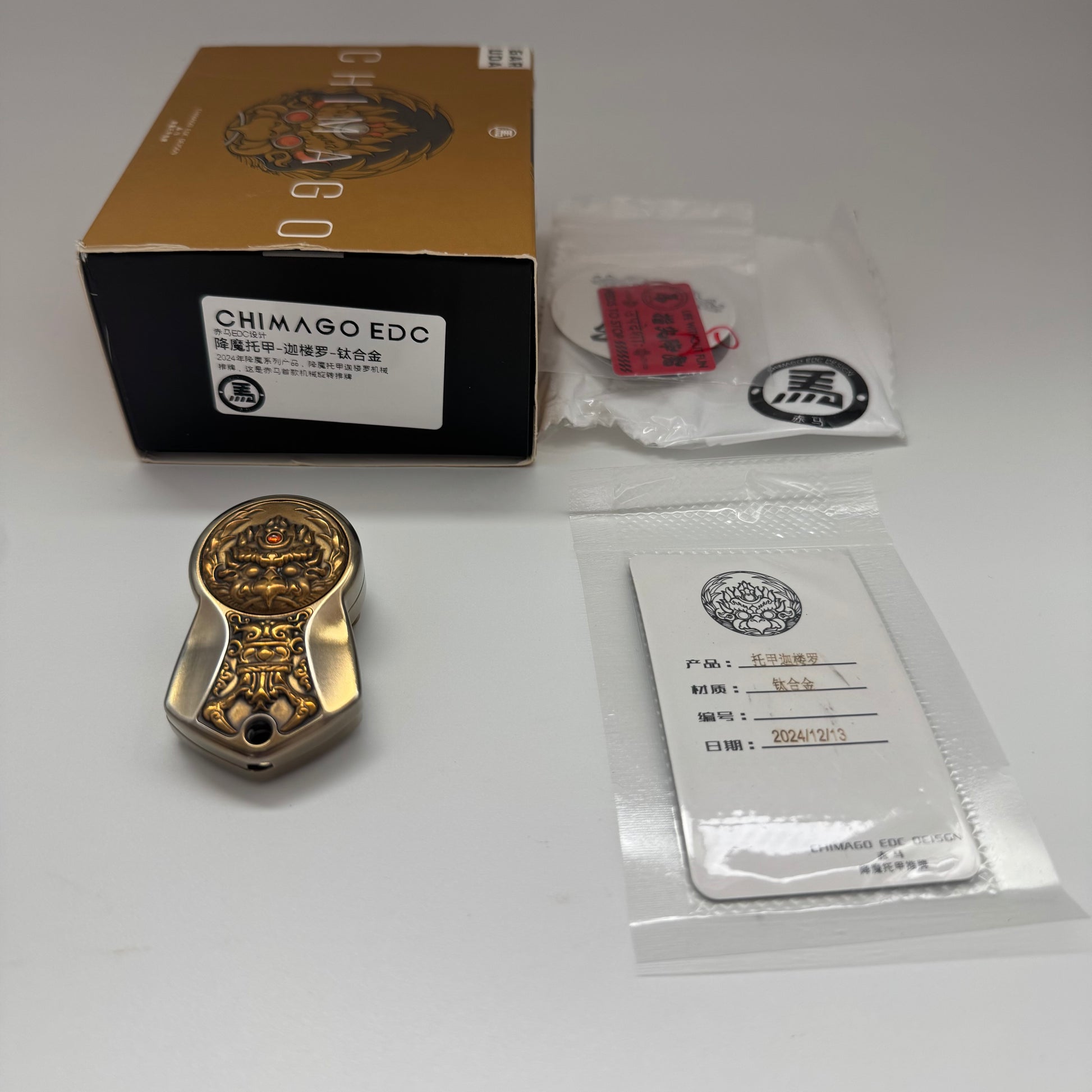 Demon Subduing Toga Tangcao Pattern Titanium