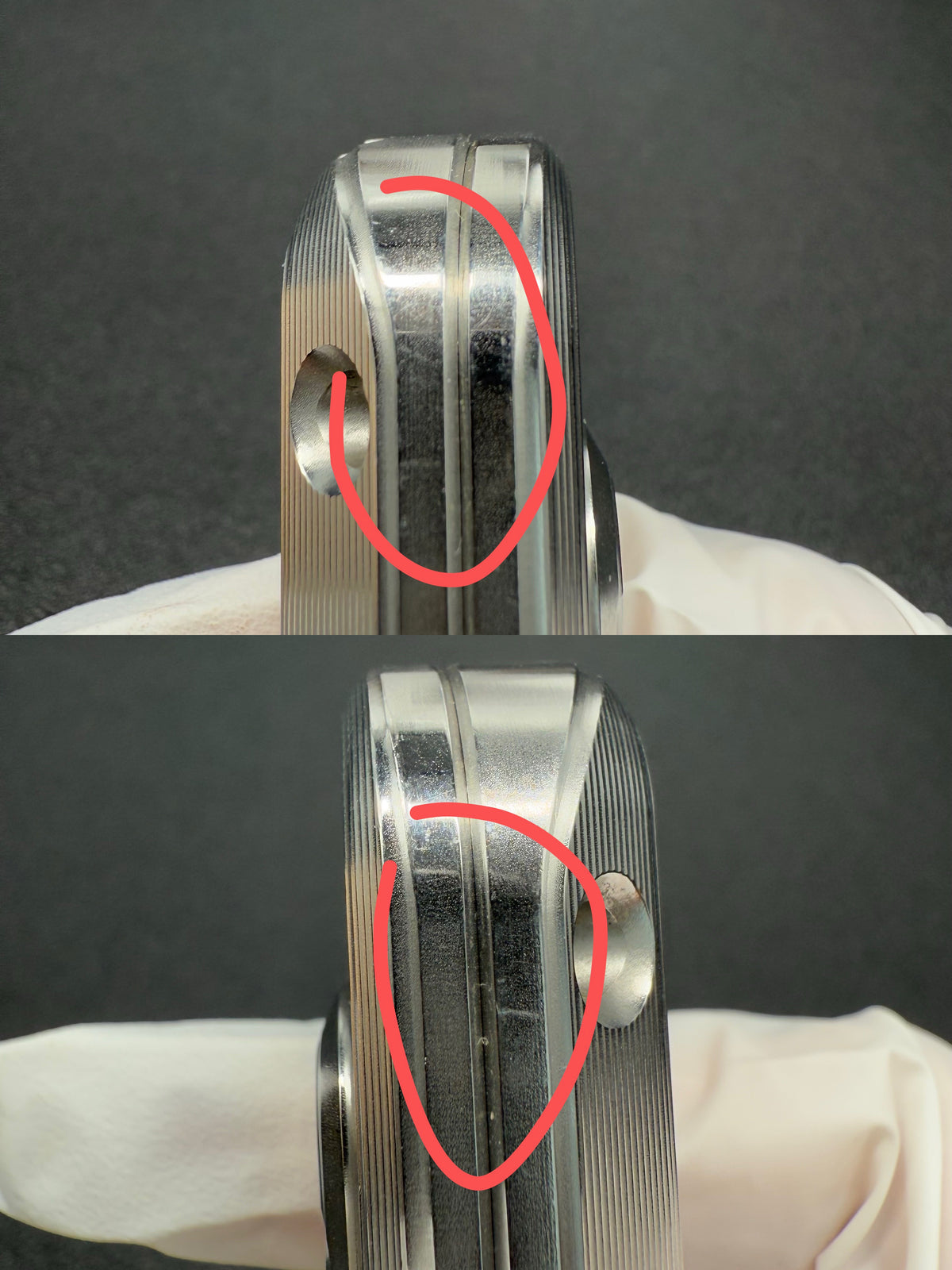 Popping Stainless Steel Blasted Polished