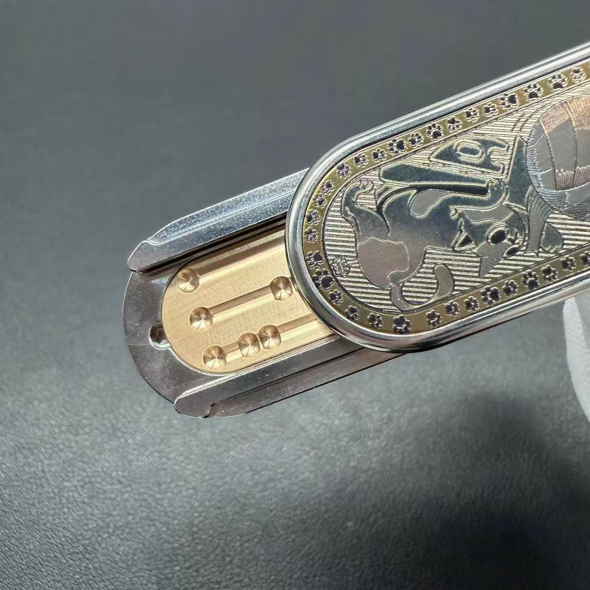 Ming Yin Titanium Engraved