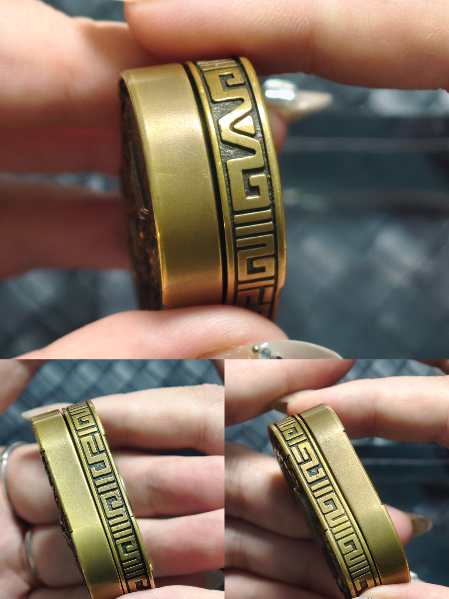 Maya Quetzalcoatl Wave Brass