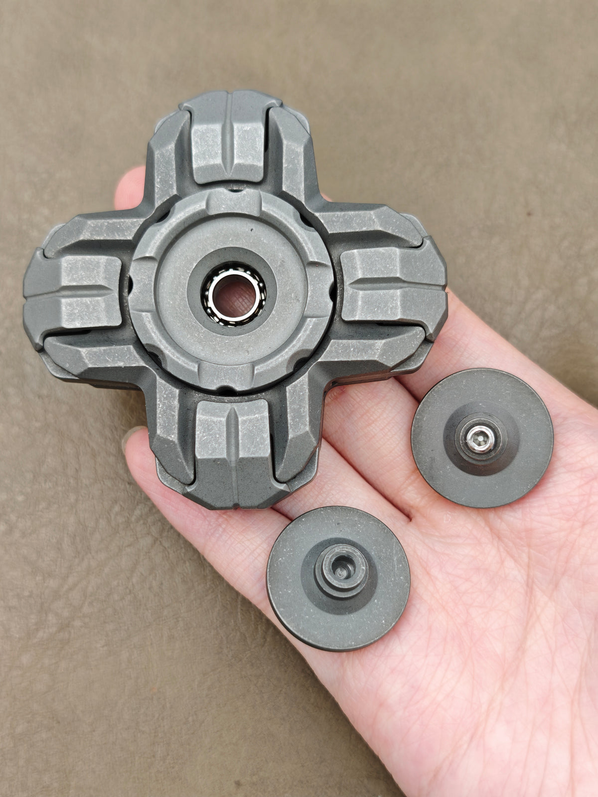 Armor Pie Shell Opening Titanium Stonewashed