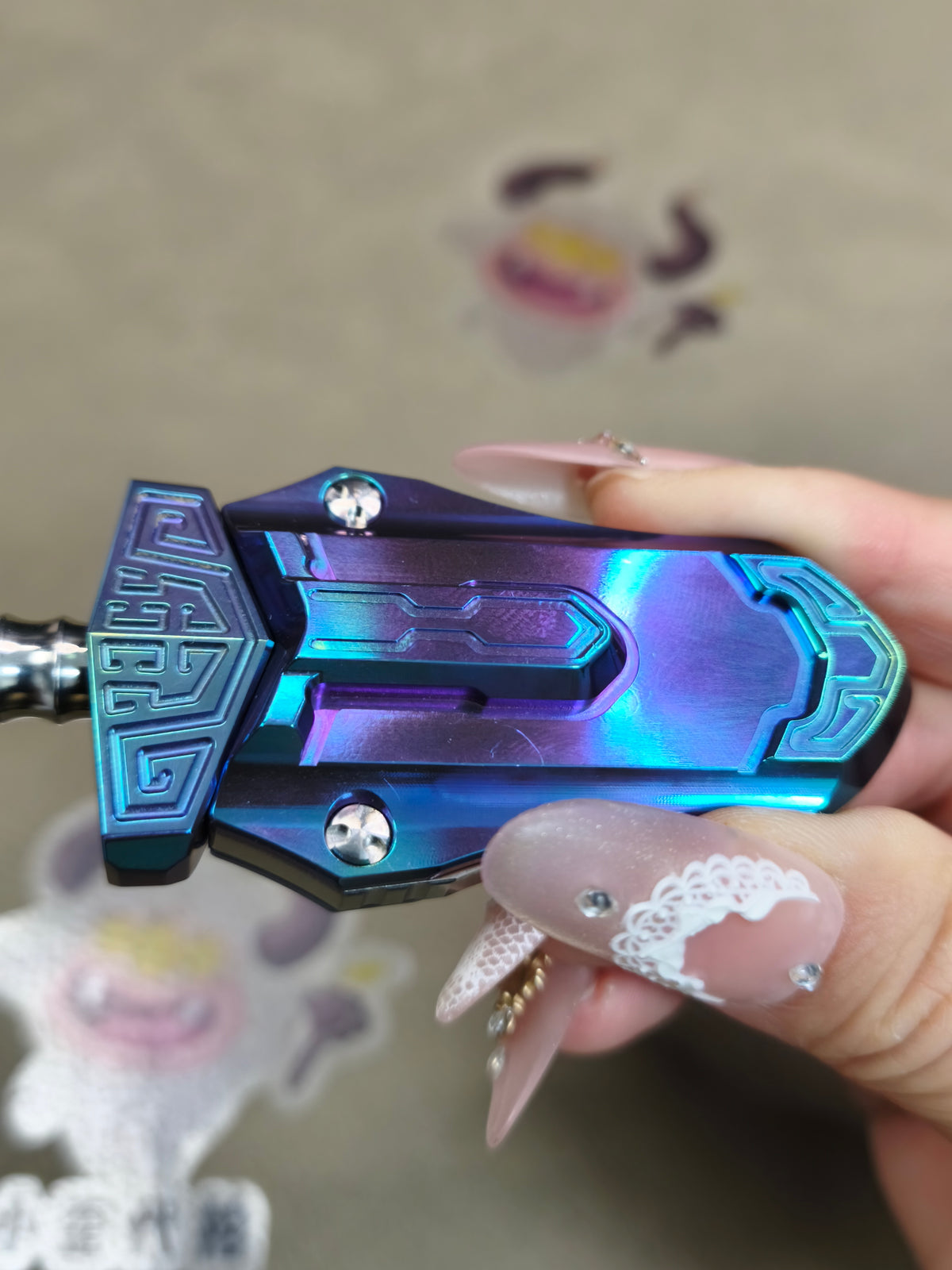 Taia Sword Zirconium Oil Slick