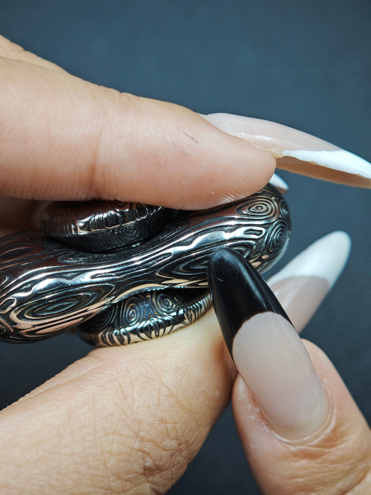 Cell Mini Damasteel Etched