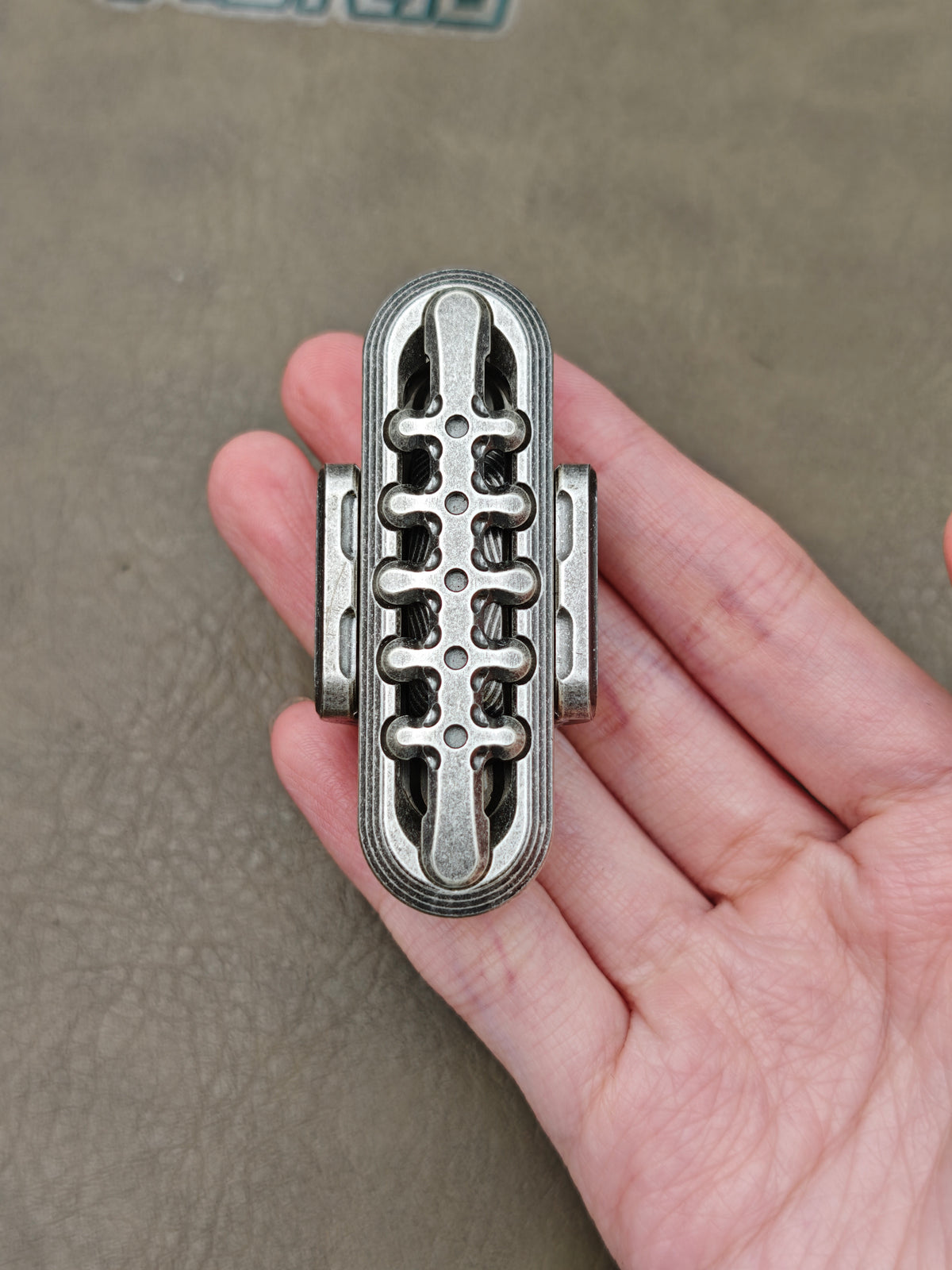 Exoskeleton Magnetic Mechanical Stainless Steel Distressed