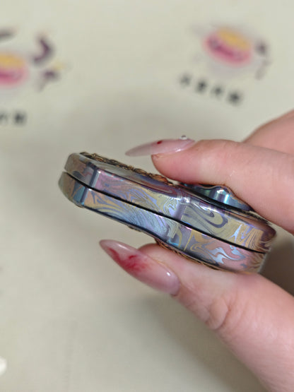 Demon Subduing Toga Tangcao Pattern Titanium Color-Anodized