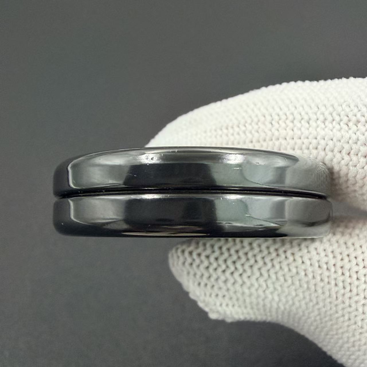 Devil Milk Cap Zirconium Engraved Polished
