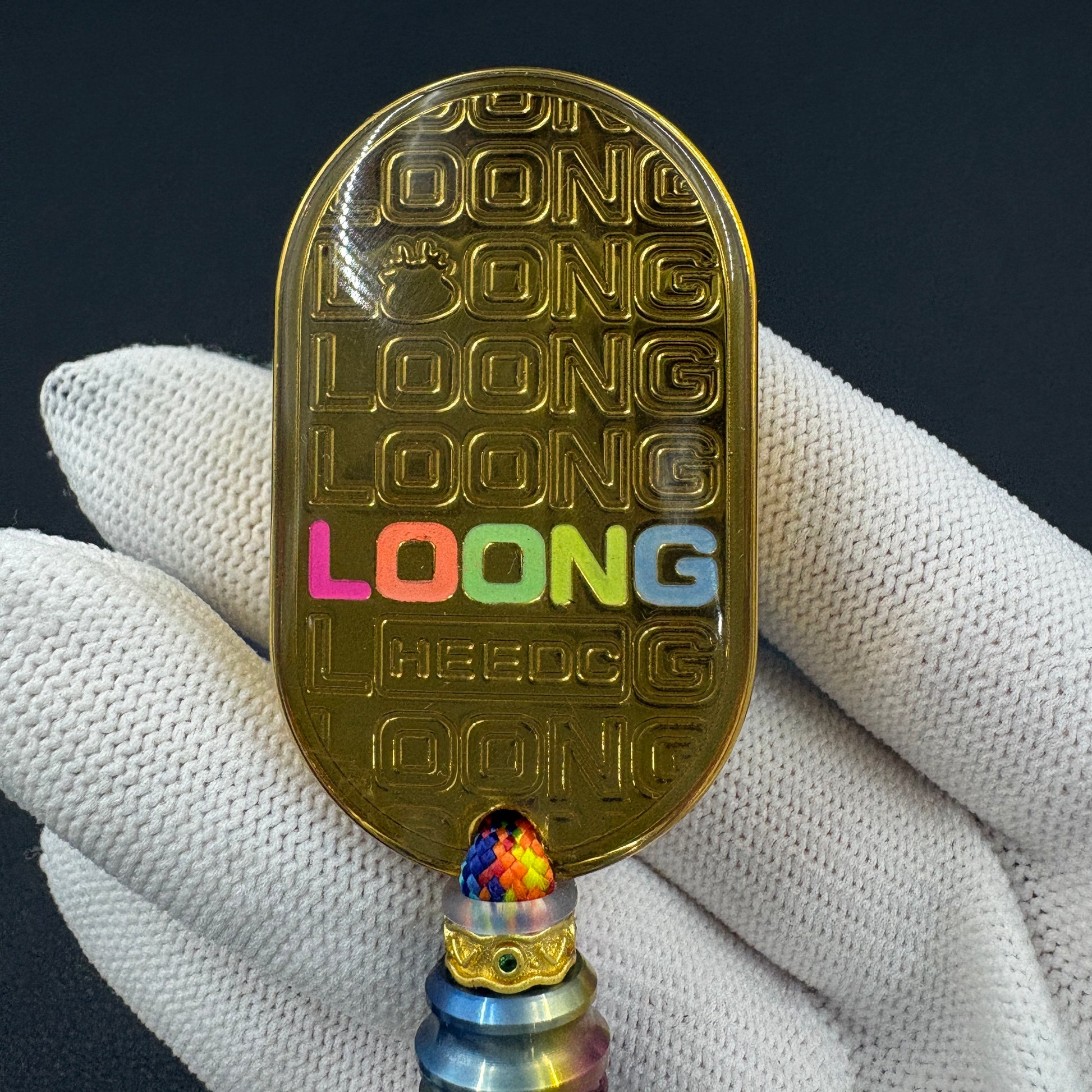Ling Yun 3.0 Stainless Steel Gold Plated Resin-Sealed