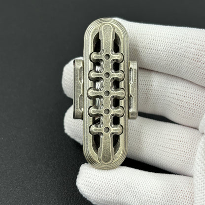 Exoskeleton Magnetic Mechanical Stainless Steel Distressed
