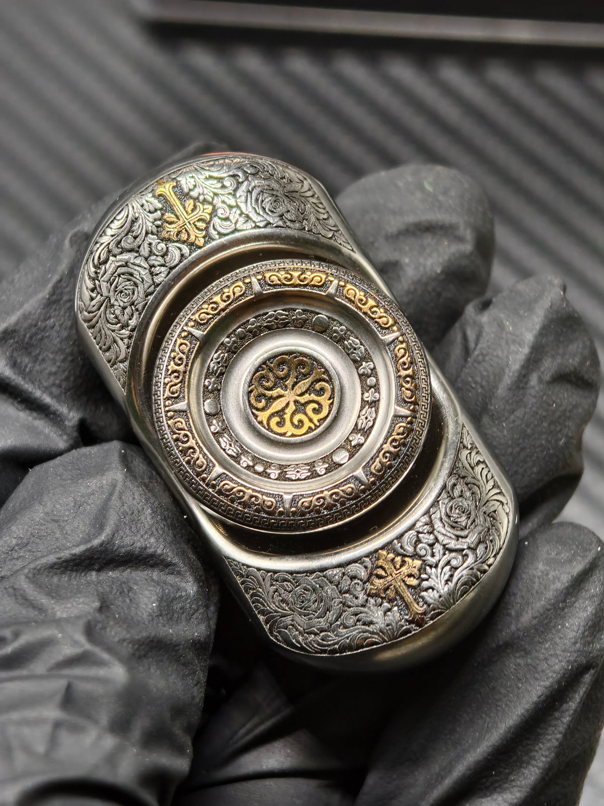 Origin Point Titanium Engraved