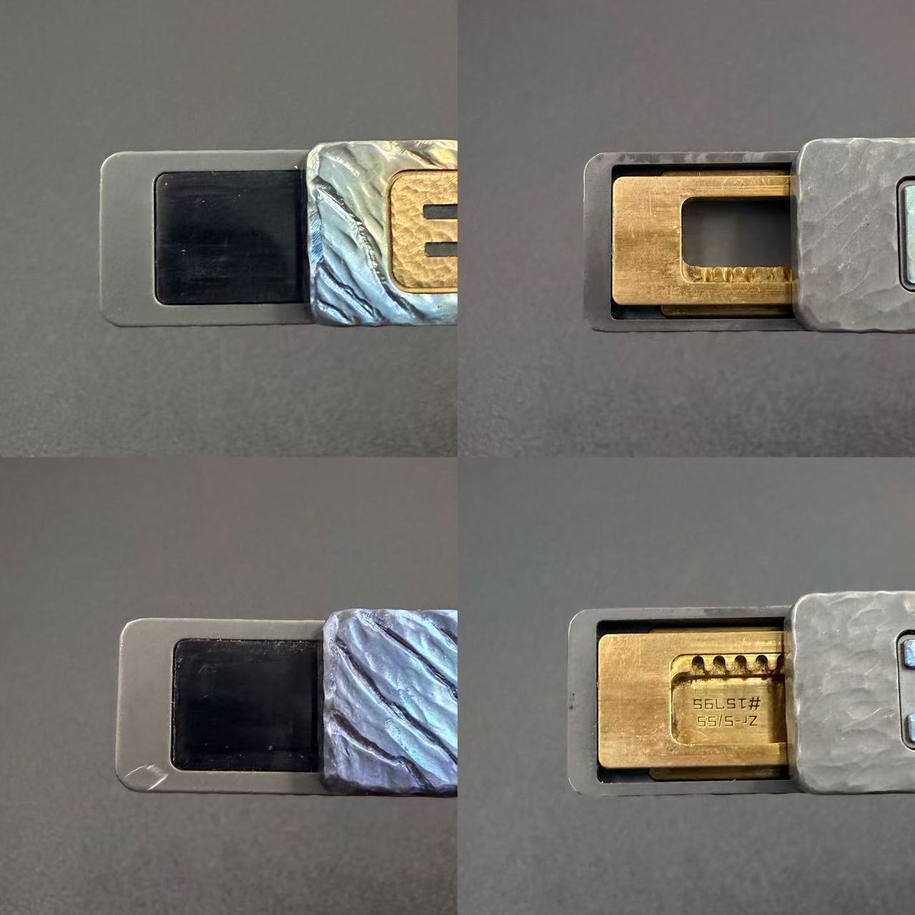 Choc Zirconium Color-Anodized Stone Textured
