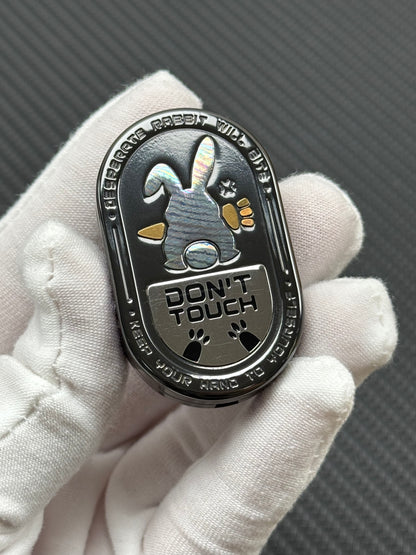 Grumpy Rabbit Rhythm Zirconium Engraved