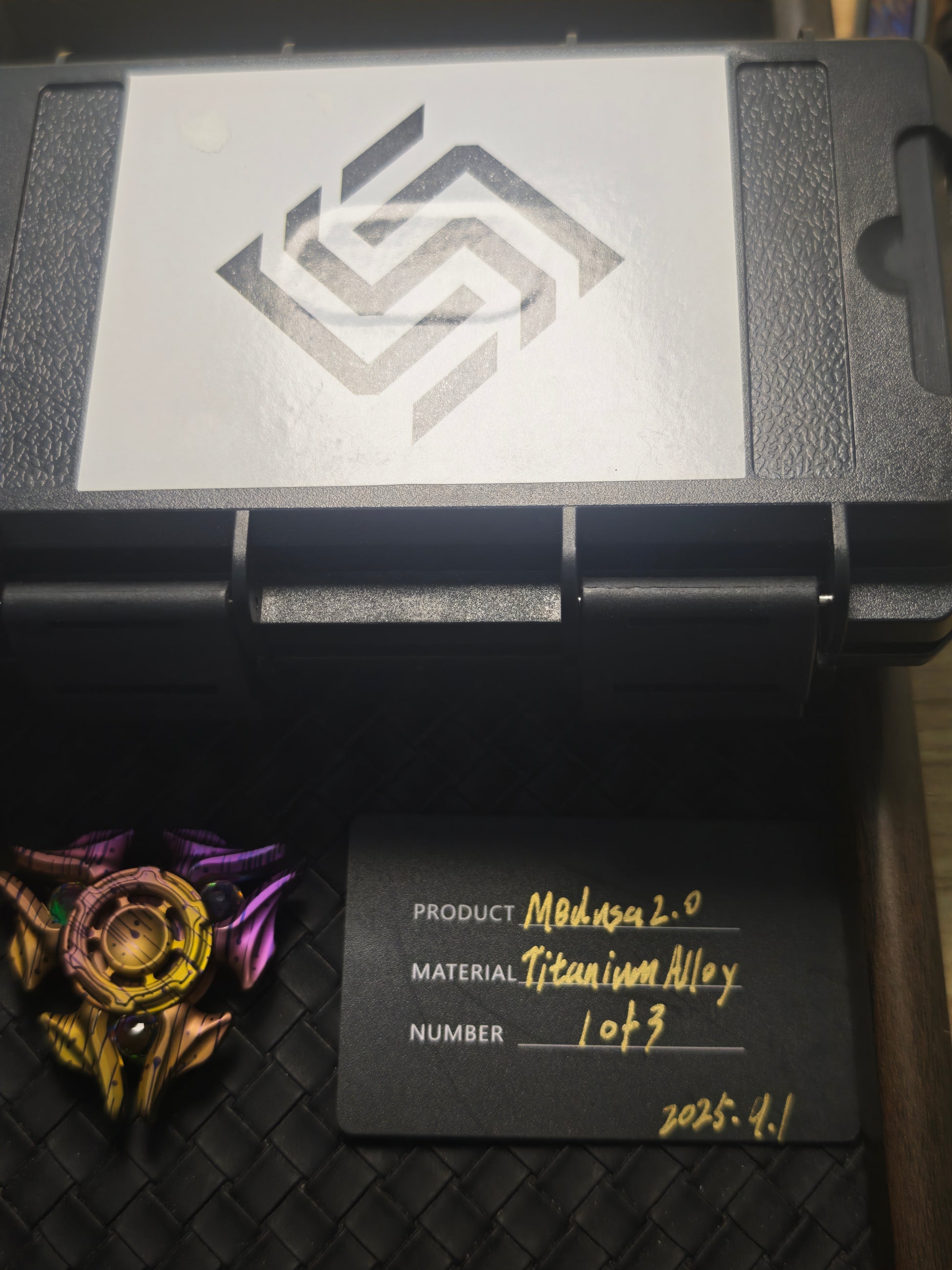 Sandblasted Medusa 2.0 Titanium Color-Anodized