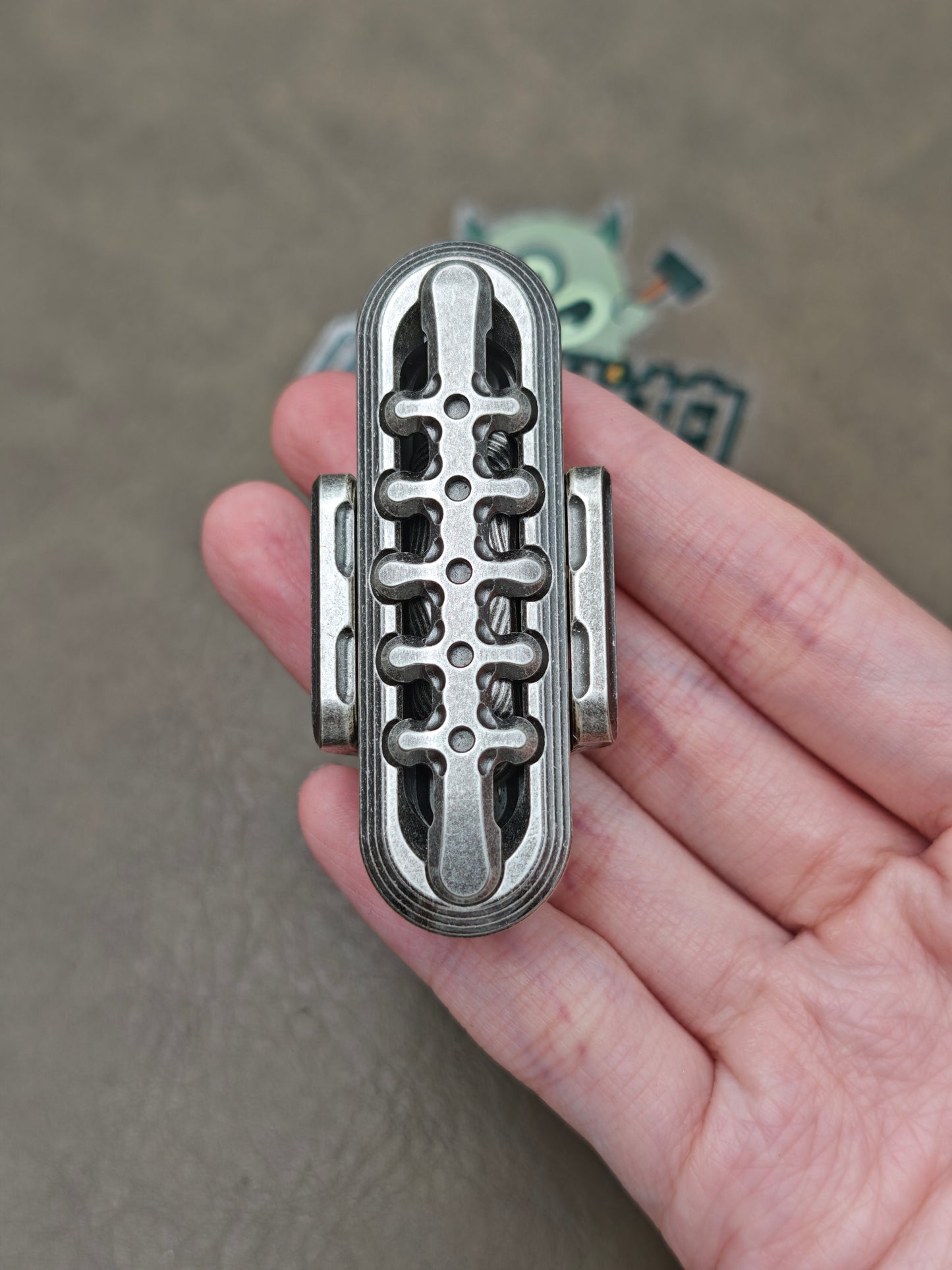 Exoskeleton Magnetic Mechanical Stainless Steel Distressed