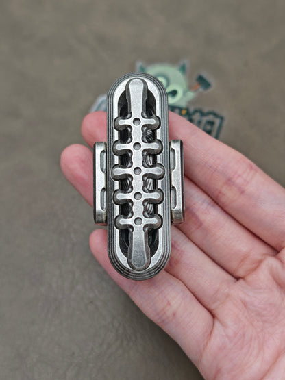 Exoskeleton Magnetic Mechanical Stainless Steel Distressed