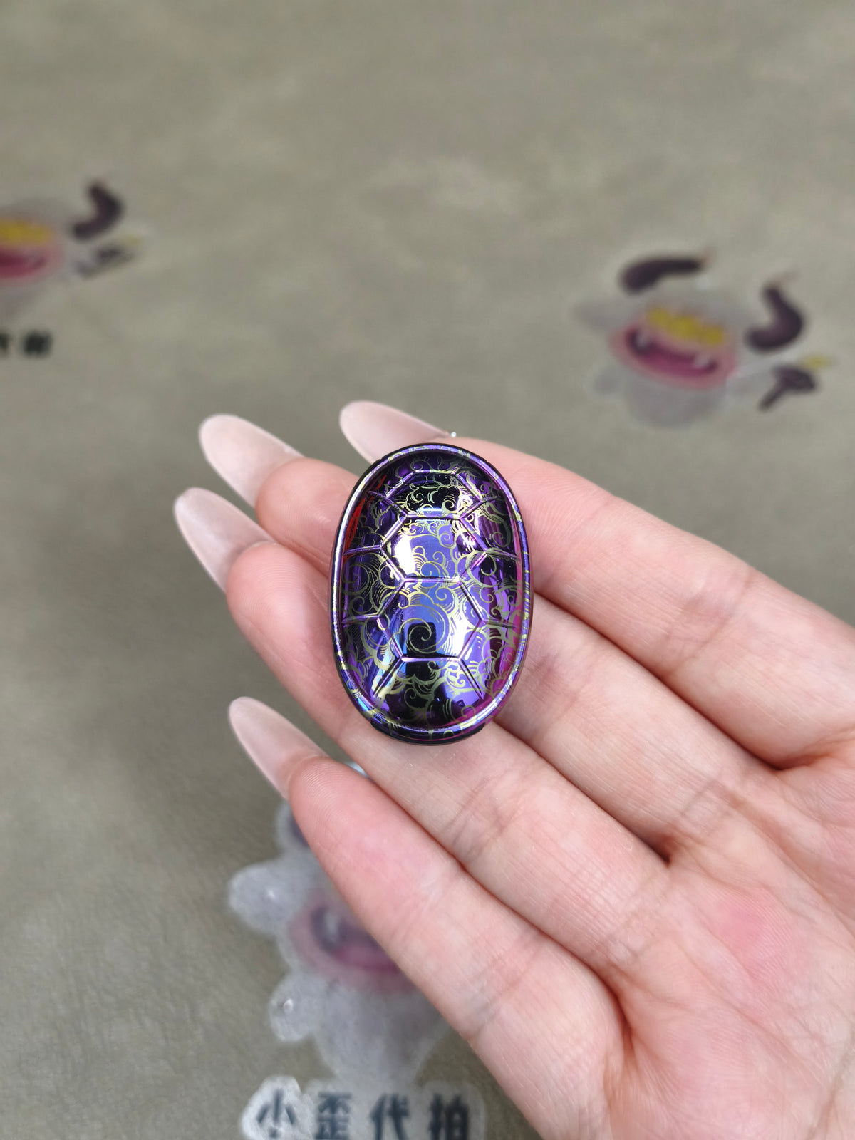 Jingle Beetle Zirconium Color-Anodized Polished