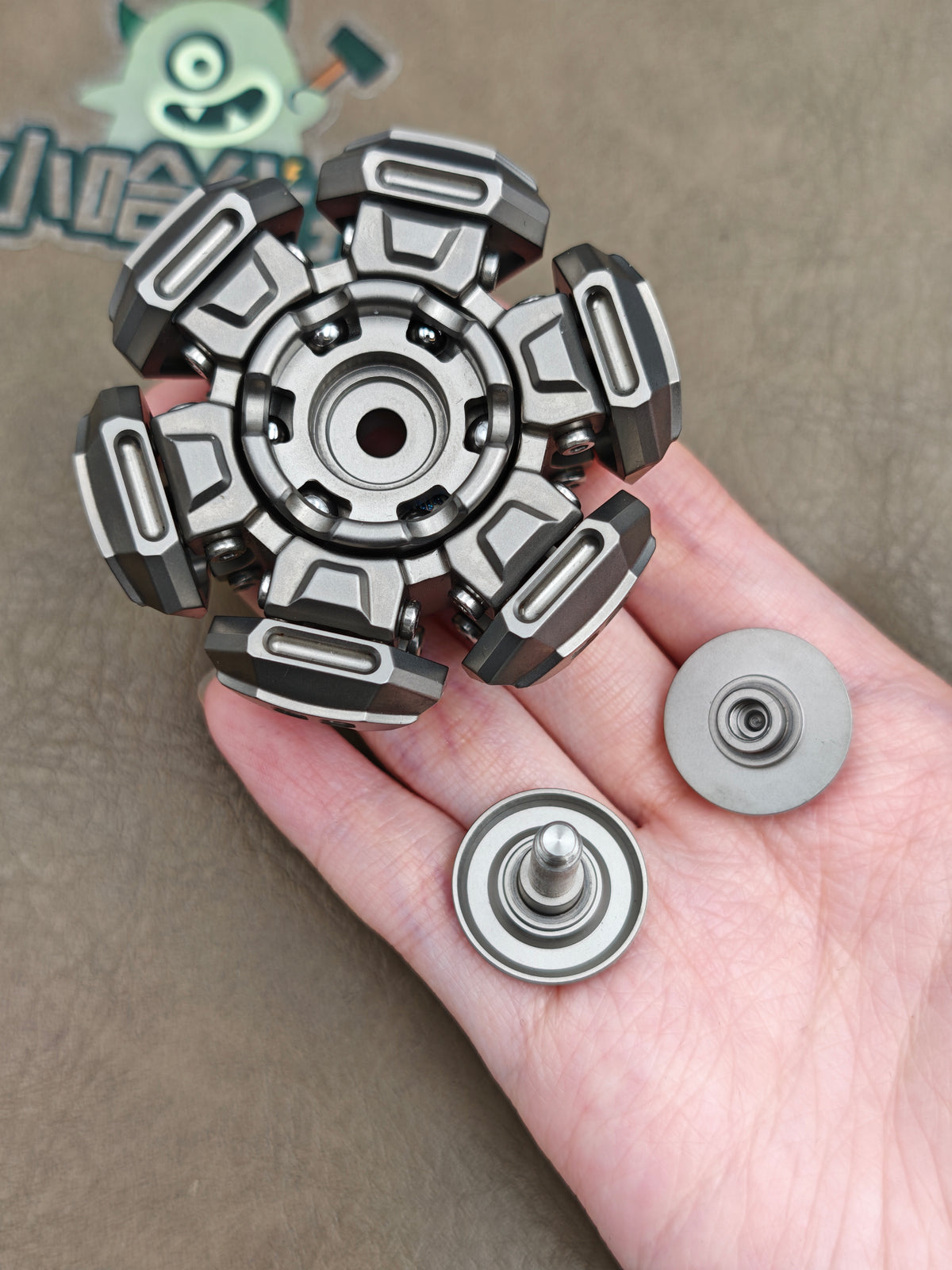 Ancient Iron Shell Opening Titanium Stonewashed