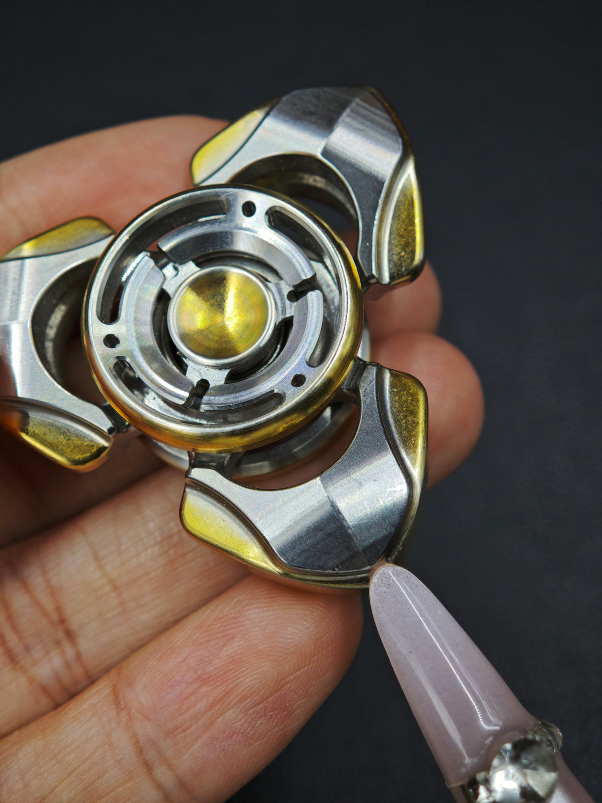 Toothless Mini Pearl White Stainless Steel