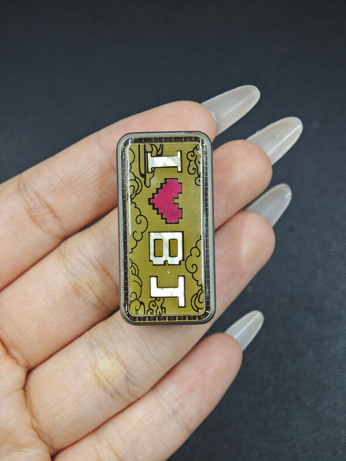 Joyful Titanium Color-Anodized Resin-Sealed