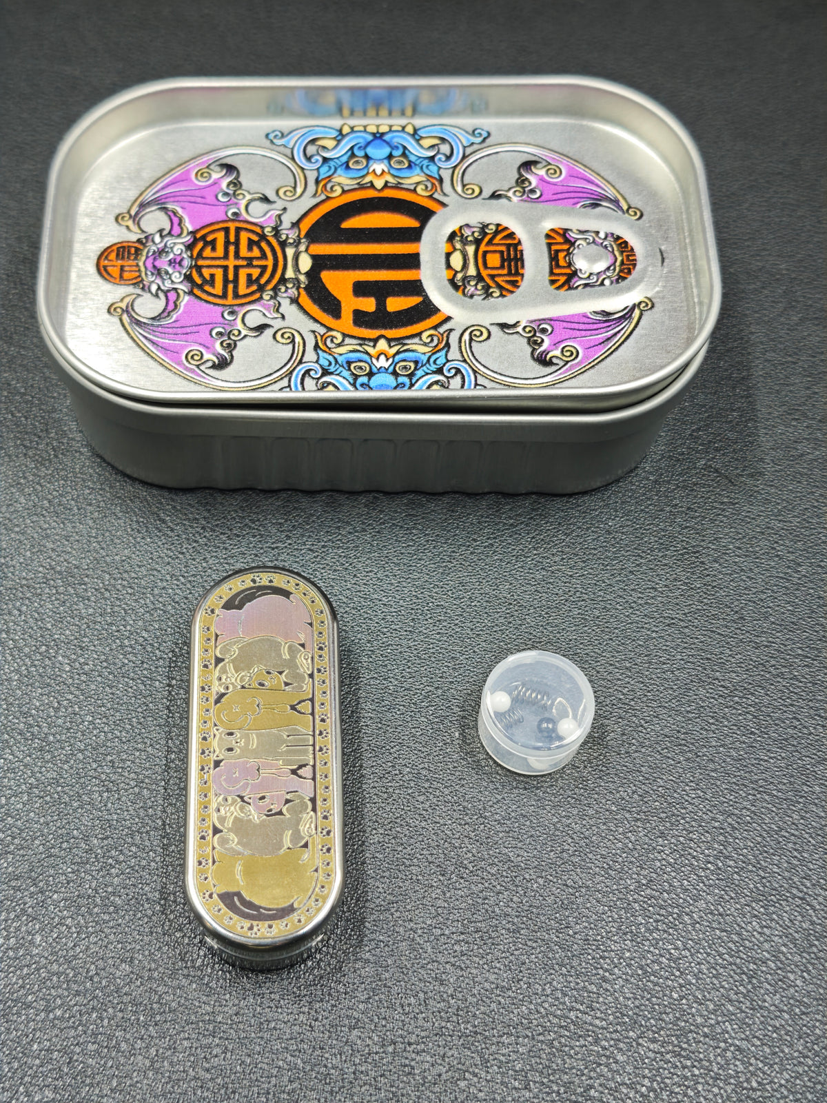 Ming Yin Titanium Engraved