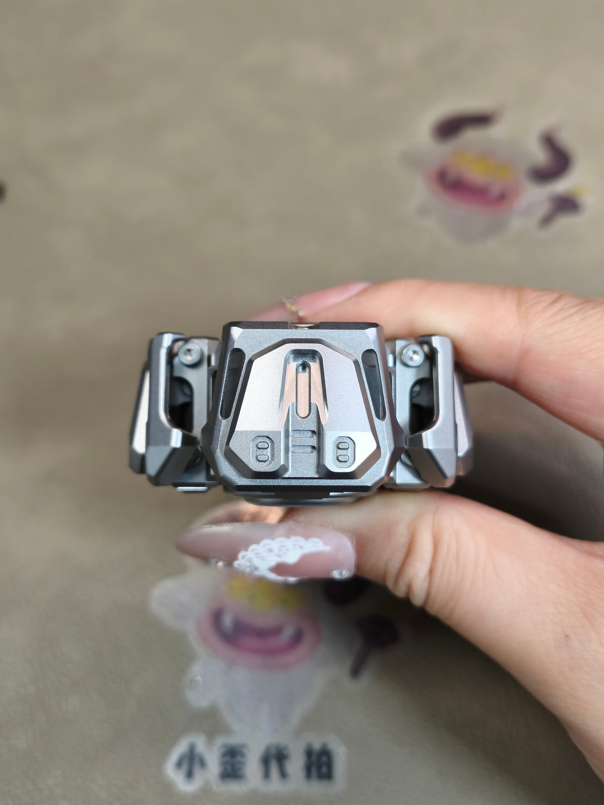 Ancient Iron Shell Opening Titanium Blasted