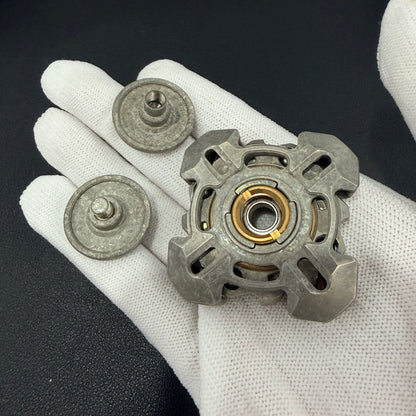 Mortise and Tenon Crystallized Titanium